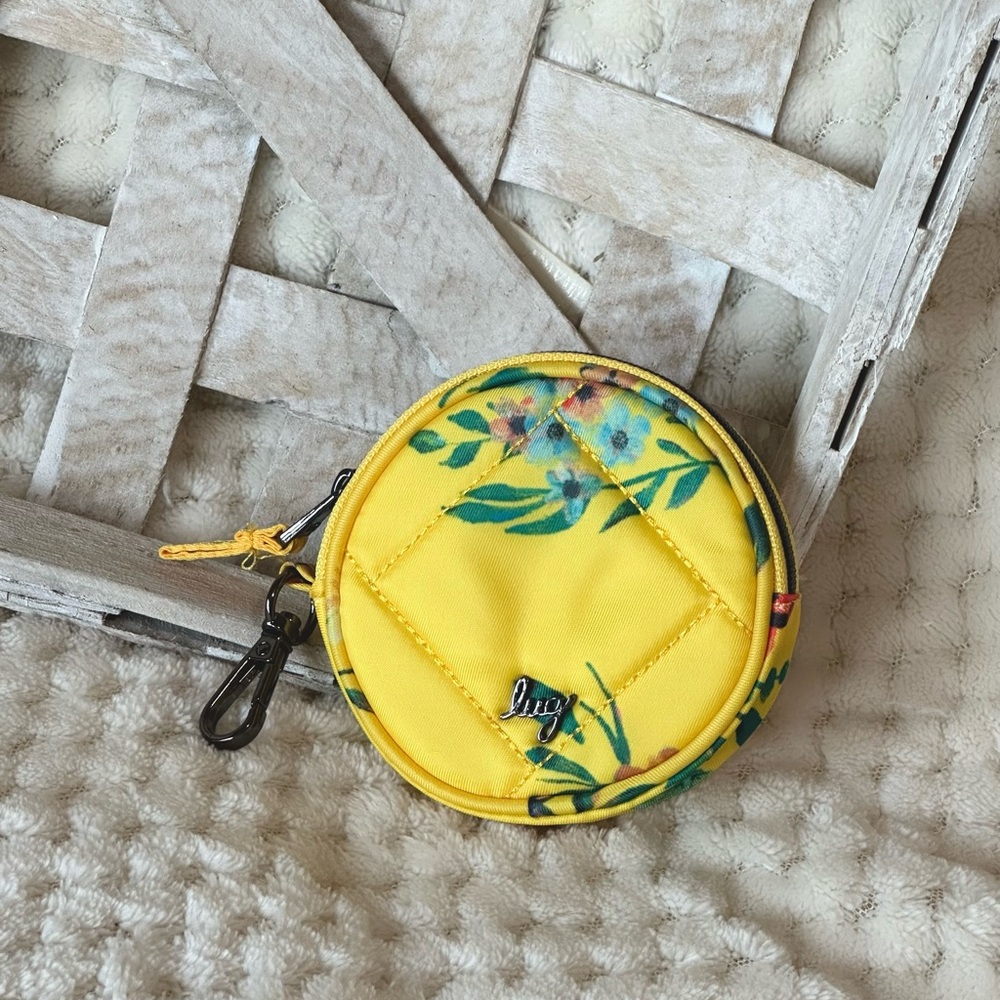 Lug Yellow Bouquet Floral Circle Pouch zip case